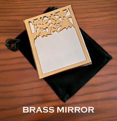 Brass mirror