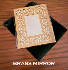 Brass mirror