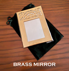 Brass mirror