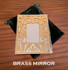 Brass mirror
