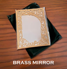 Brass mirror