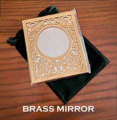 Brass mirror