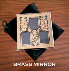 Brass mirror