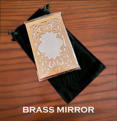 Brass mirror