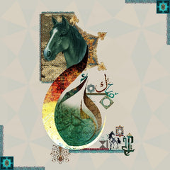 ARABIC HORSES COLLAGE