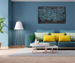 ELECTRIC BLUE MATRIX