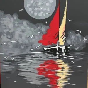 MOON AND BOATS